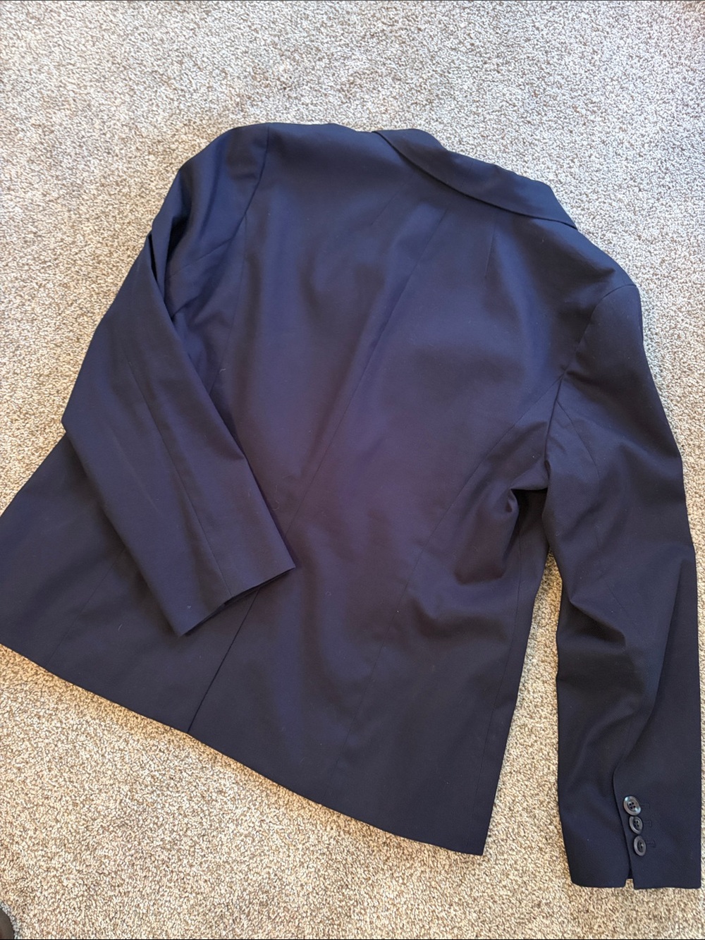 Talbots Navy Blue Single-Button Blazer - Picture 2 of 3